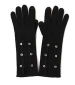 winter glove with buttons