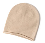 100% Cashmere Rolled edge winter hat.